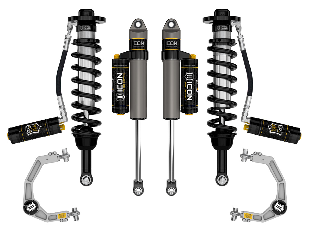 Icon K93164 - 21-23 Ford F150 Tremor 4WD 2.5-3in Stage 4 Suspension System w/ Billet UCA Icon K93164 - 21-23 Ford F150 Tremor 4WD 2.5-3in Stage 4 Suspension System w/ Billet UCA