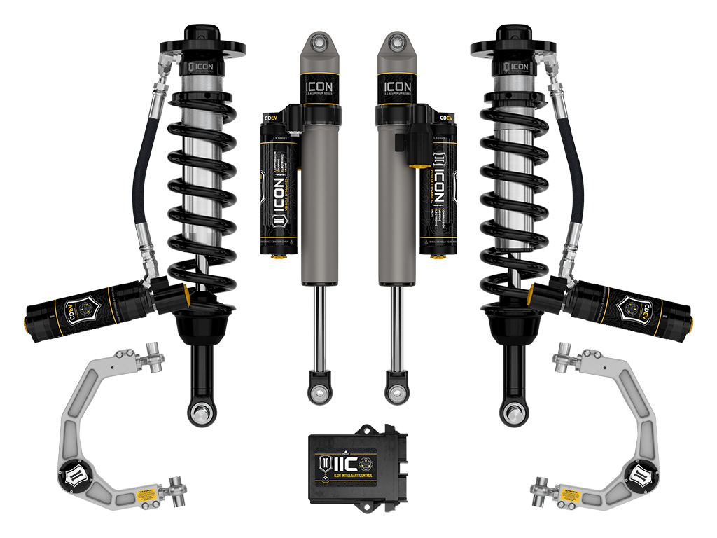 Icon K93165 - 21-23 Ford F150 Tremor 4WD 2.5-3in Stage 5 Suspension System w/ Billet UCA Icon K93165 - 21-23 Ford F150 Tremor 4WD 2.5-3in Stage 5 Suspension System w/ Billet UCA