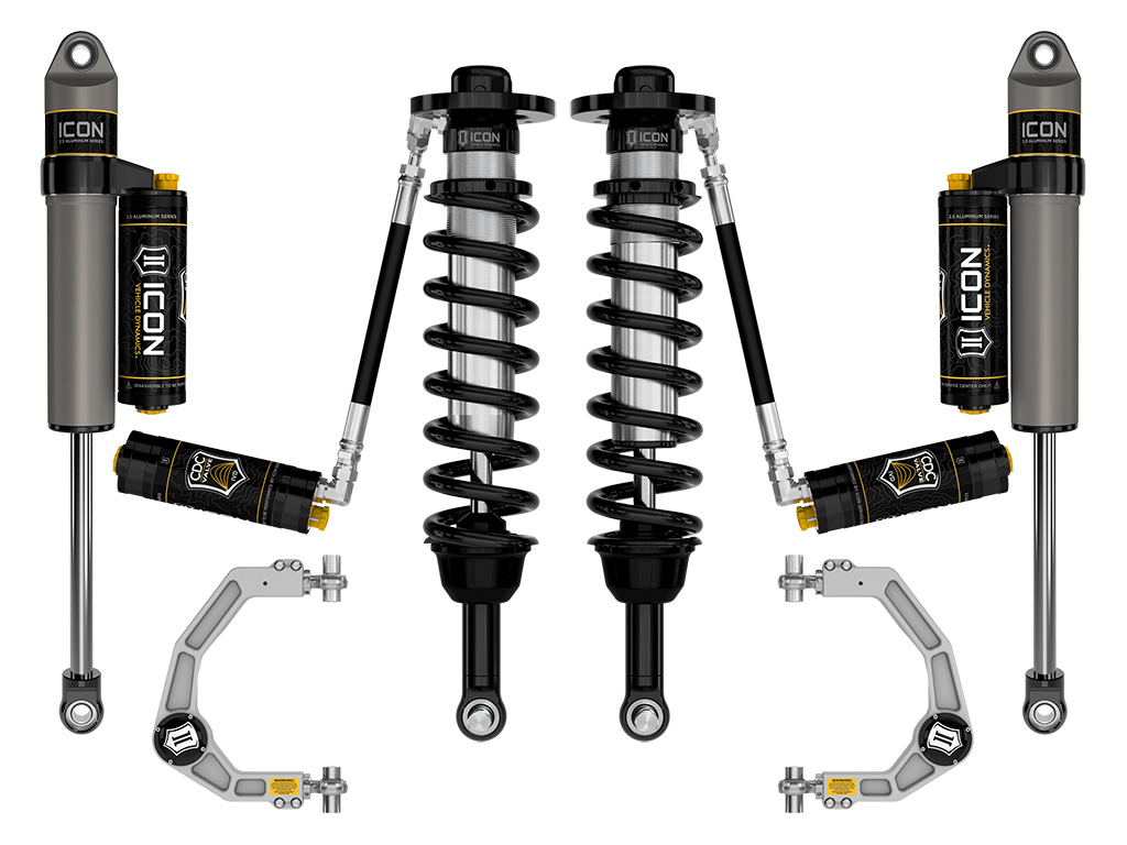 Icon K93134 - 2021-2024 Ford F-150 4WD, 2.75-3.5" Lift, Stage 4 Suspension System, Billet, CDCV Icon K93134 - 2021-2024 Ford F-150 4WD, 2.75-3.5" Lift, Stage 4 Suspension System, Billet, CDCV