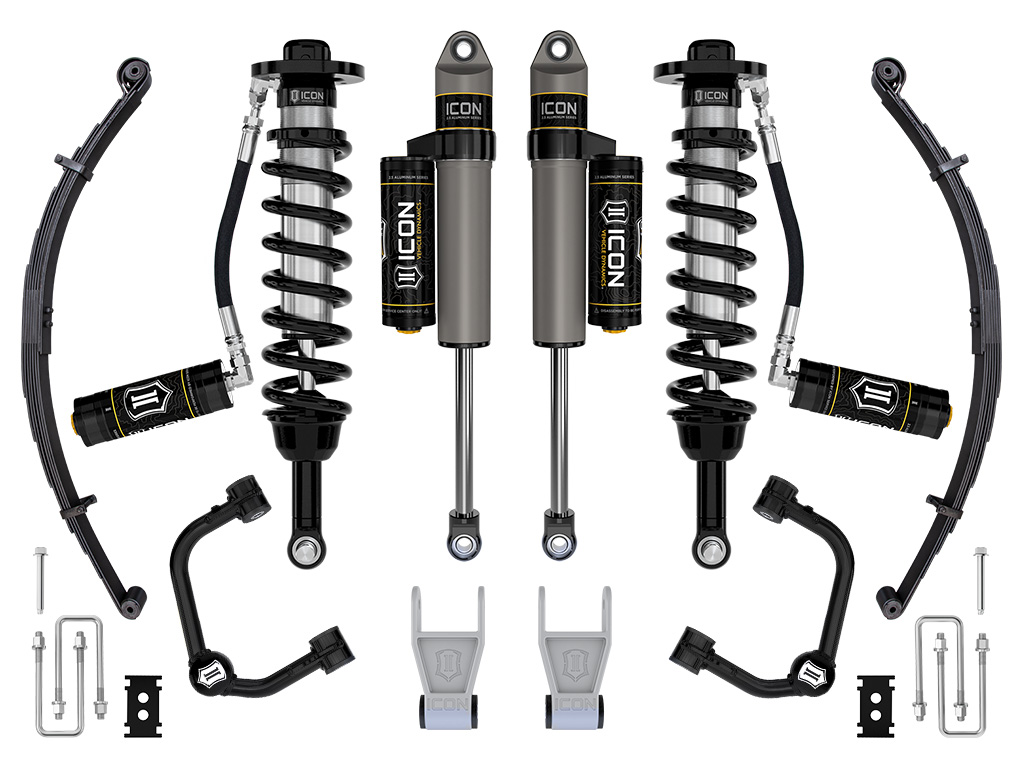 Icon K93163TL - 21-23 Ford F150 Tremor 4WD 2.5-3" Stage 3 Suspension Sys Tubular UCA / Leaf Pack Icon K93163TL - 21-23 Ford F150 Tremor 4WD 2.5-3" Stage 3 Suspension Sys Tubular UCA / Leaf Pack