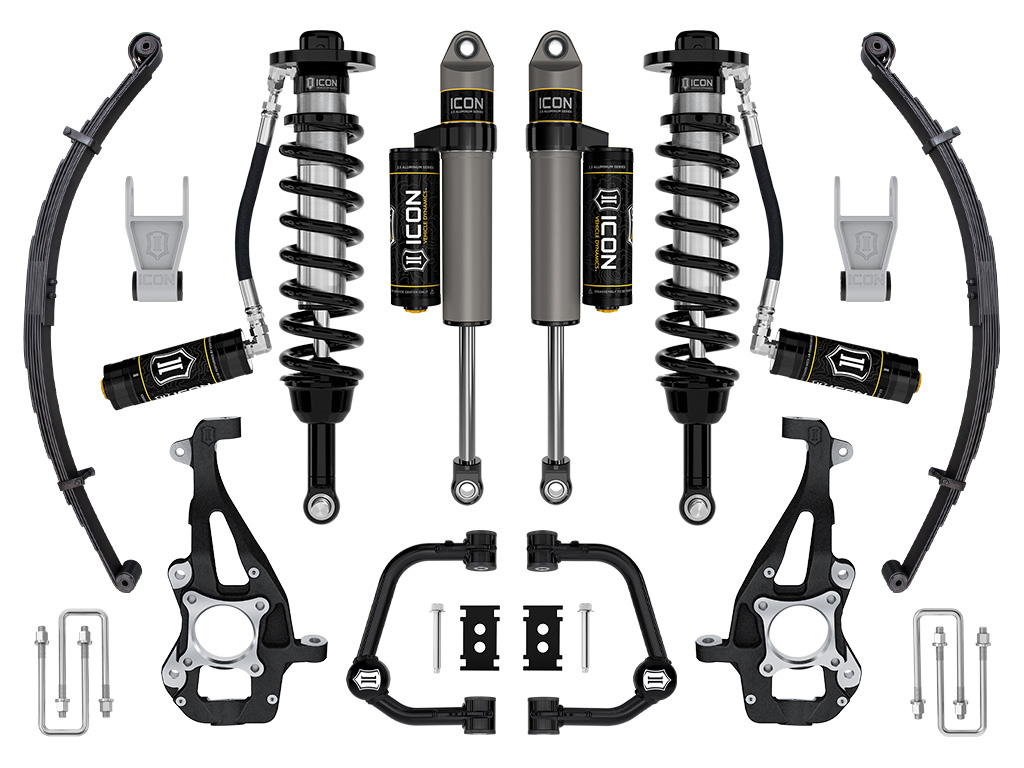 Icon K93143TL - 21-23 Ford F150 Tremor 4WD 3.5-4.5in Stage 3 Suspension Sys Tubular UCA / Leaf Pack Icon K93143TL - 21-23 Ford F150 Tremor 4WD 3.5-4.5in Stage 3 Suspension Sys Tubular UCA / Leaf Pack