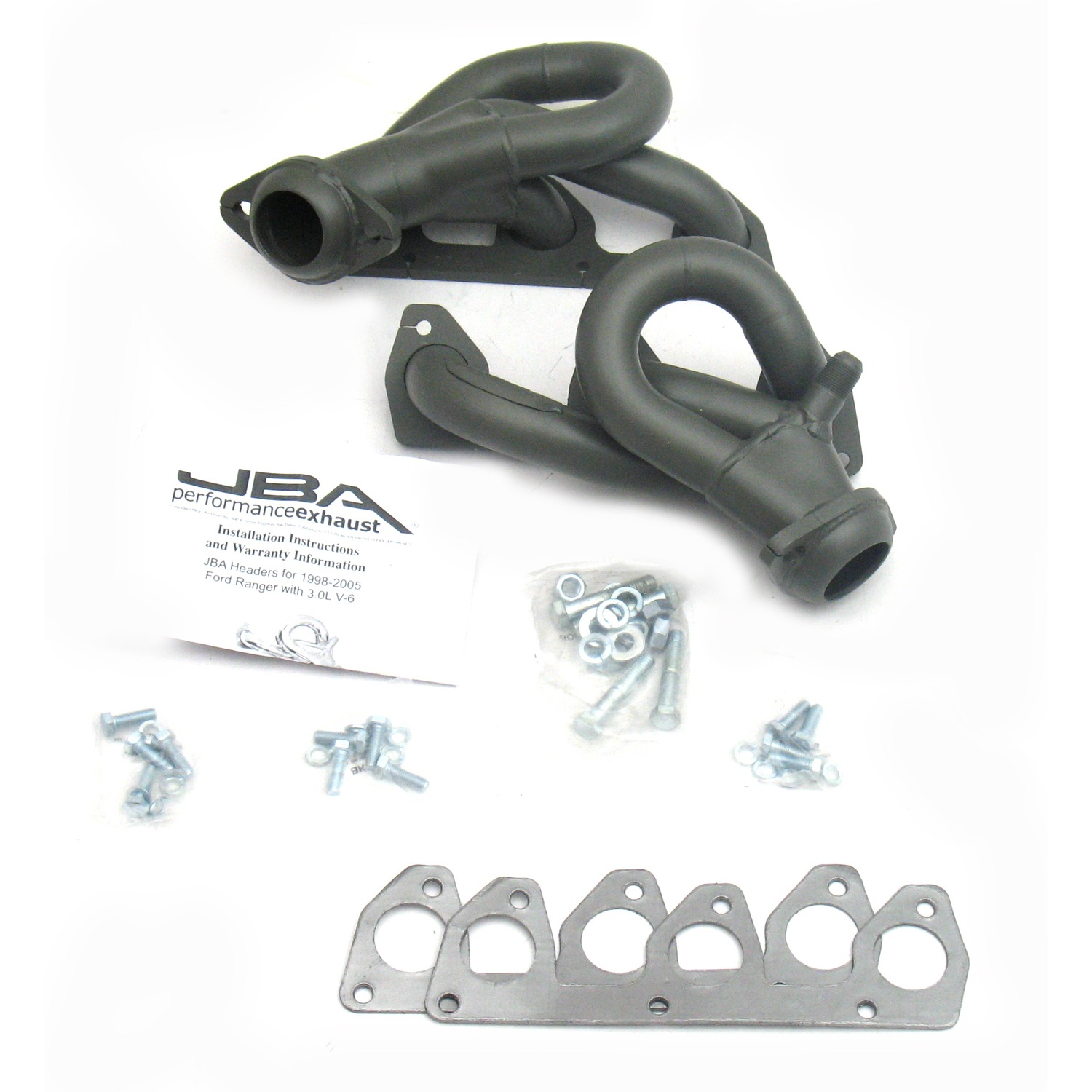 JBA 1647SJT - 98-01 Ford Ranger 3.0L V6 w/EGR 1-1/2in Primary Ti Ctd Cat4Ward Header JBA 1647SJT - 98-01 Ford Ranger 3.0L V6 w/EGR 1-1/2in Primary Ti Ctd Cat4Ward Header