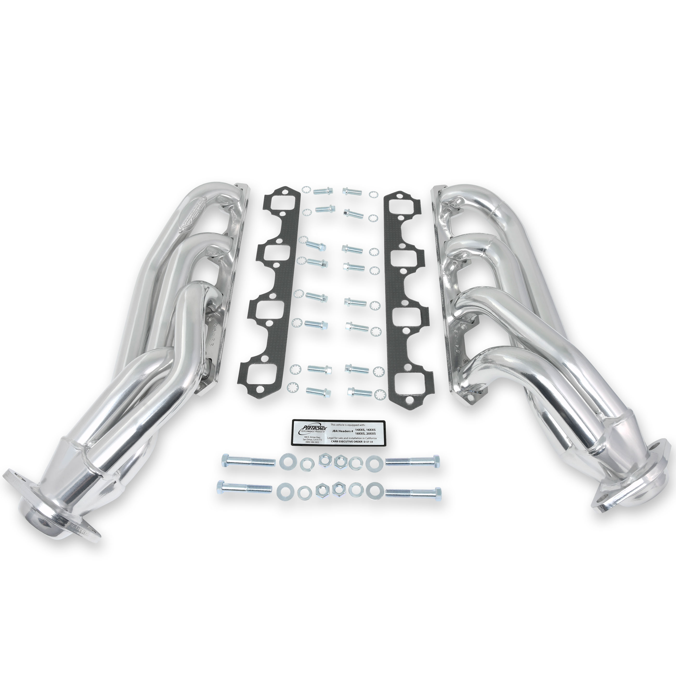JBA 1650SJS - 65-73 Ford Mustang 260-302 SBF 1-5/8in Primary Silver Ctd Mid Length Header