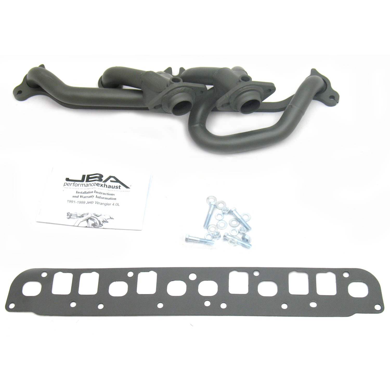 JBA 1527SJT - 00-06 Jeep Wrangler 4.0L 1-1/2in Primary Ti Ctd Cat4Ward Header