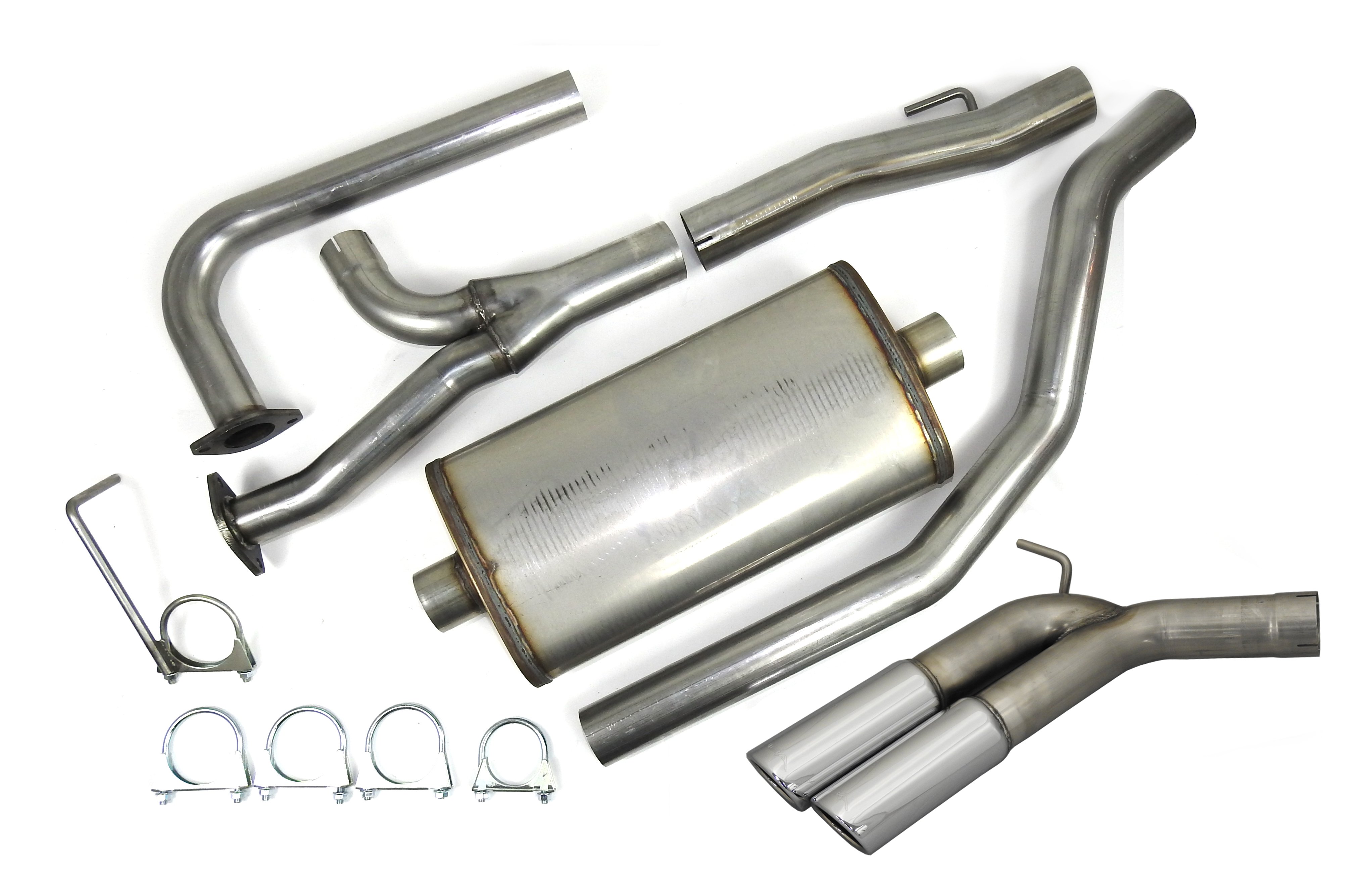 JBA 40-1403 - 04-20 Nissan Titan 5.6L 409SS Pass Side Dual Exit Cat-Back Exhaust JBA 40-1403 - 04-20 Nissan Titan 5.6L 409SS Pass Side Dual Exit Cat-Back Exhaust