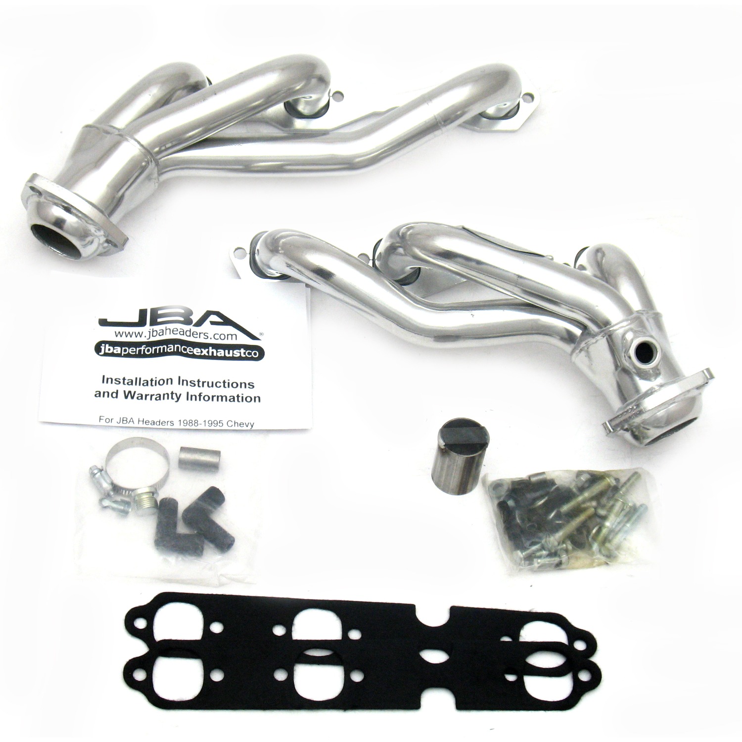 JBA 1840SJS - 88-95 GM Truck 4.3L V6 w/o A.I.R. Injection 1-1/2in Primary Silver Ctd Cat4Ward Header