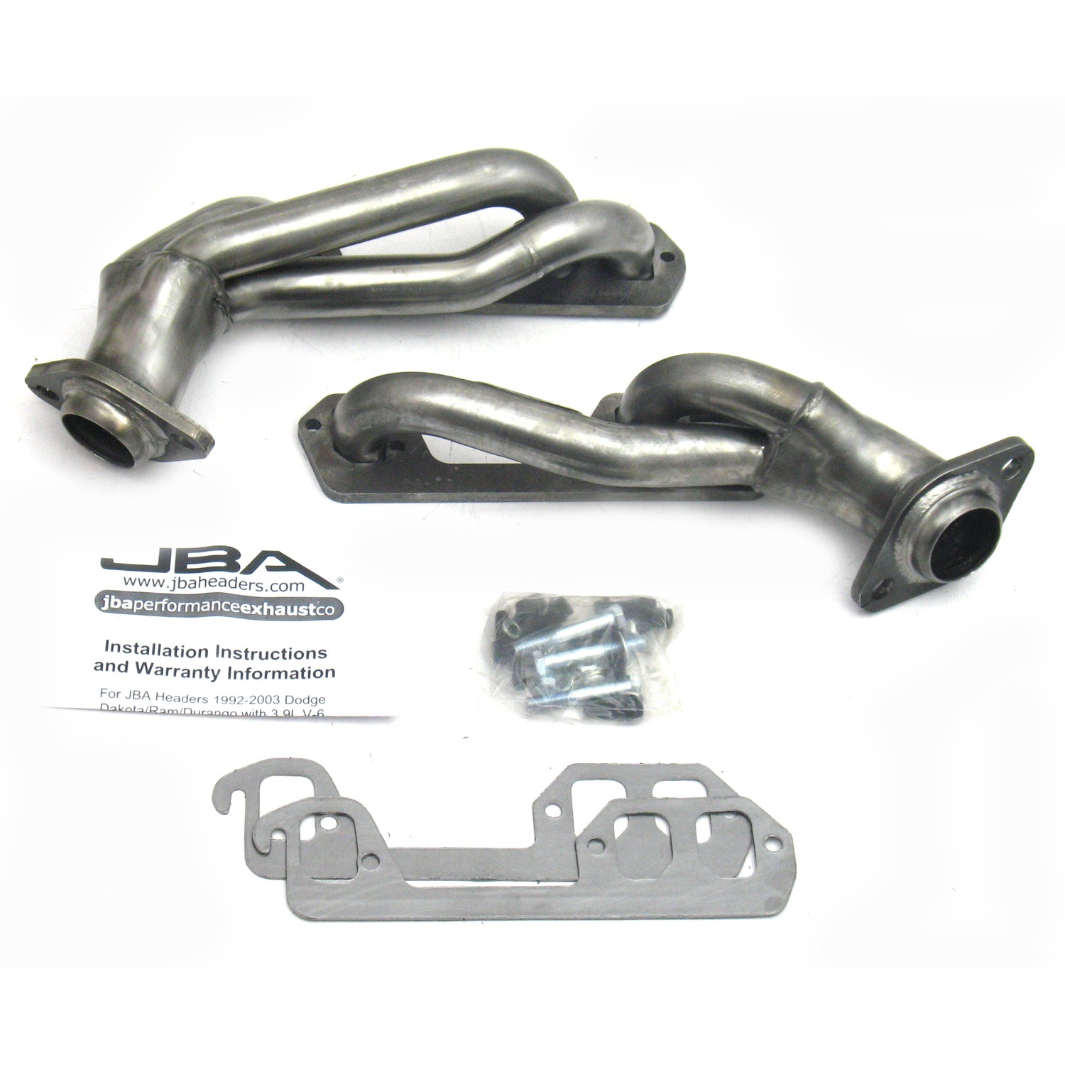 JBA 1939S - 96-03 Dodge Truck 3.9L V6 1-1/2in Primary Raw 409SS Cat4Ward Header JBA 1939S - 96-03 Dodge Truck 3.9L V6 1-1/2in Primary Raw 409SS Cat4Ward Header