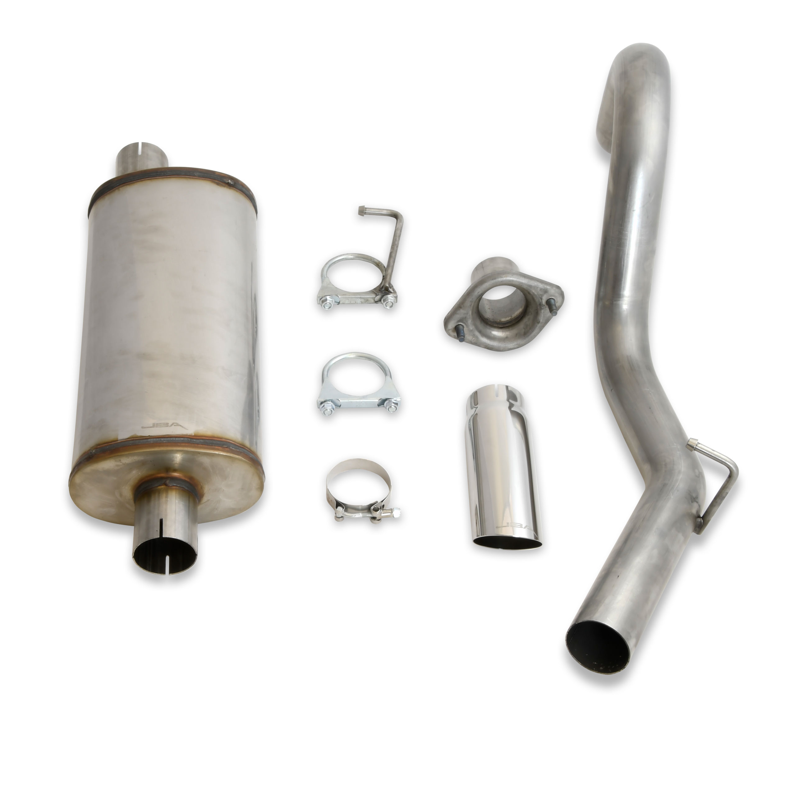 JBA 30-1501 - 00-06 Jeep Wrangler TJ 2.5L/4.0L 304SS Single Rear Exit Cat-Back Exhaust