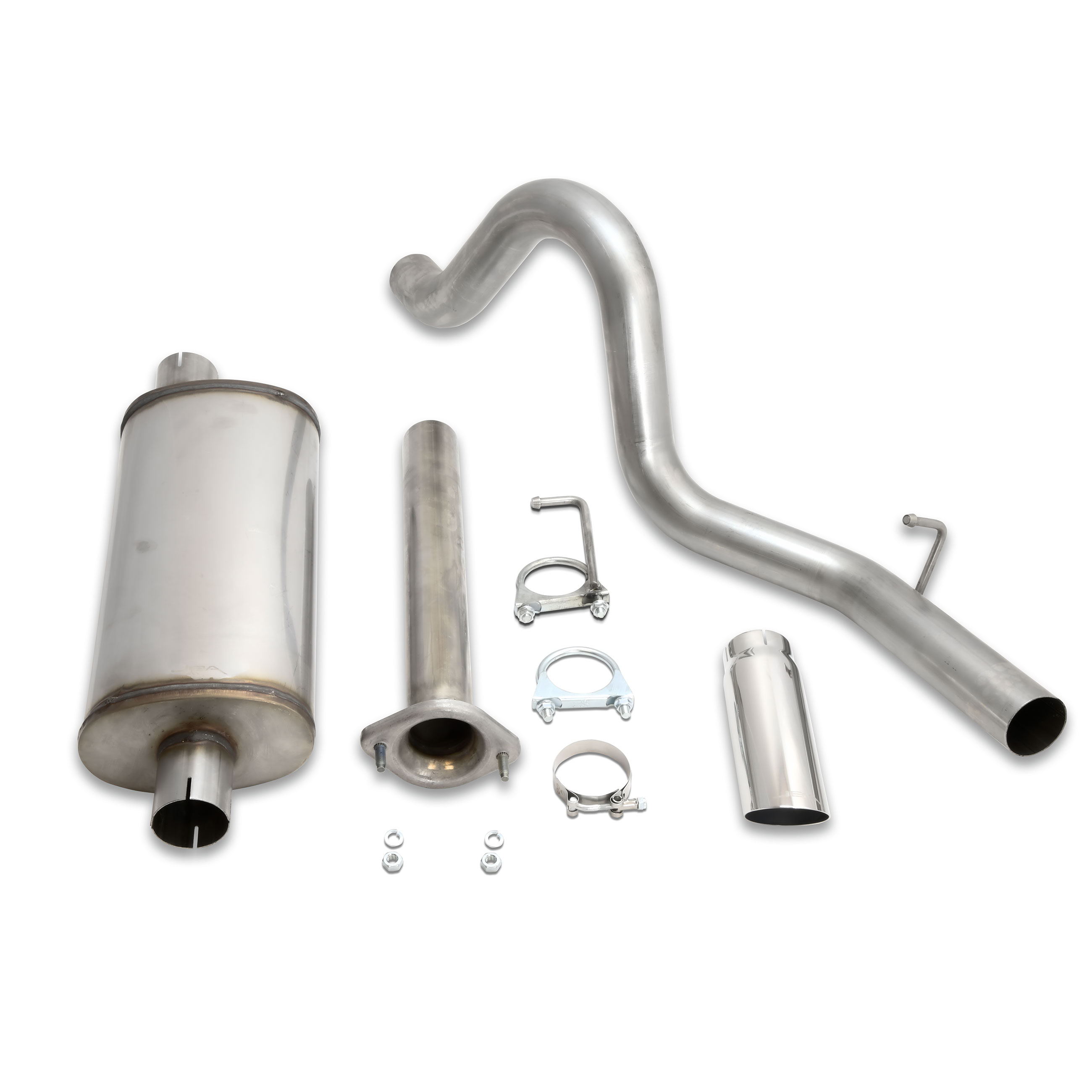 JBA 30-1541 - 04-06 Jeep Wrangler LJ 2.4L/4.0L 304SS Single Rear Exit Cat-Back Exhaust