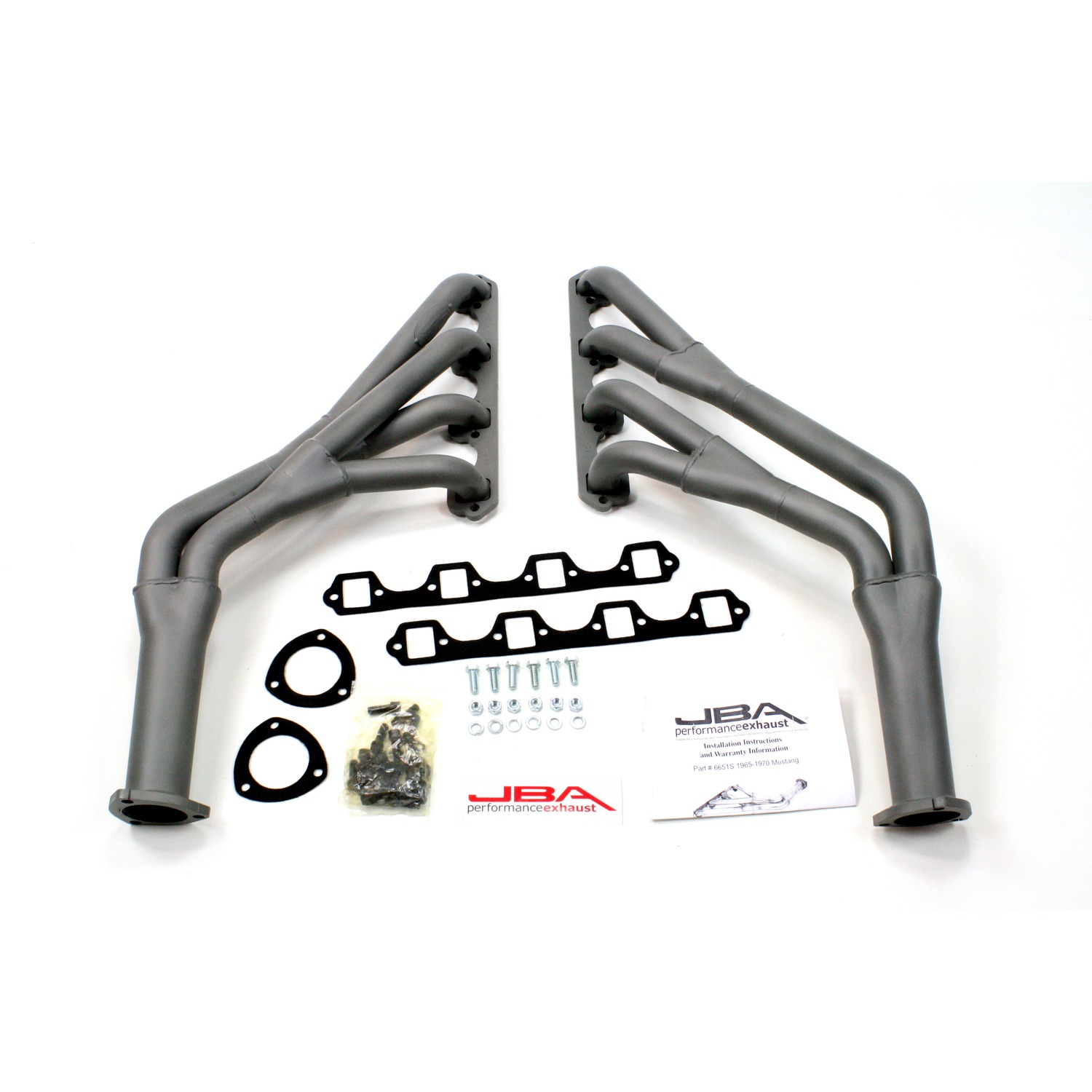 JBA 6651SJT - 65-70 Ford Mustang 260-302 SBF 1-1/2in-1-3/4in Primary Ti Ctd Tri Y Header