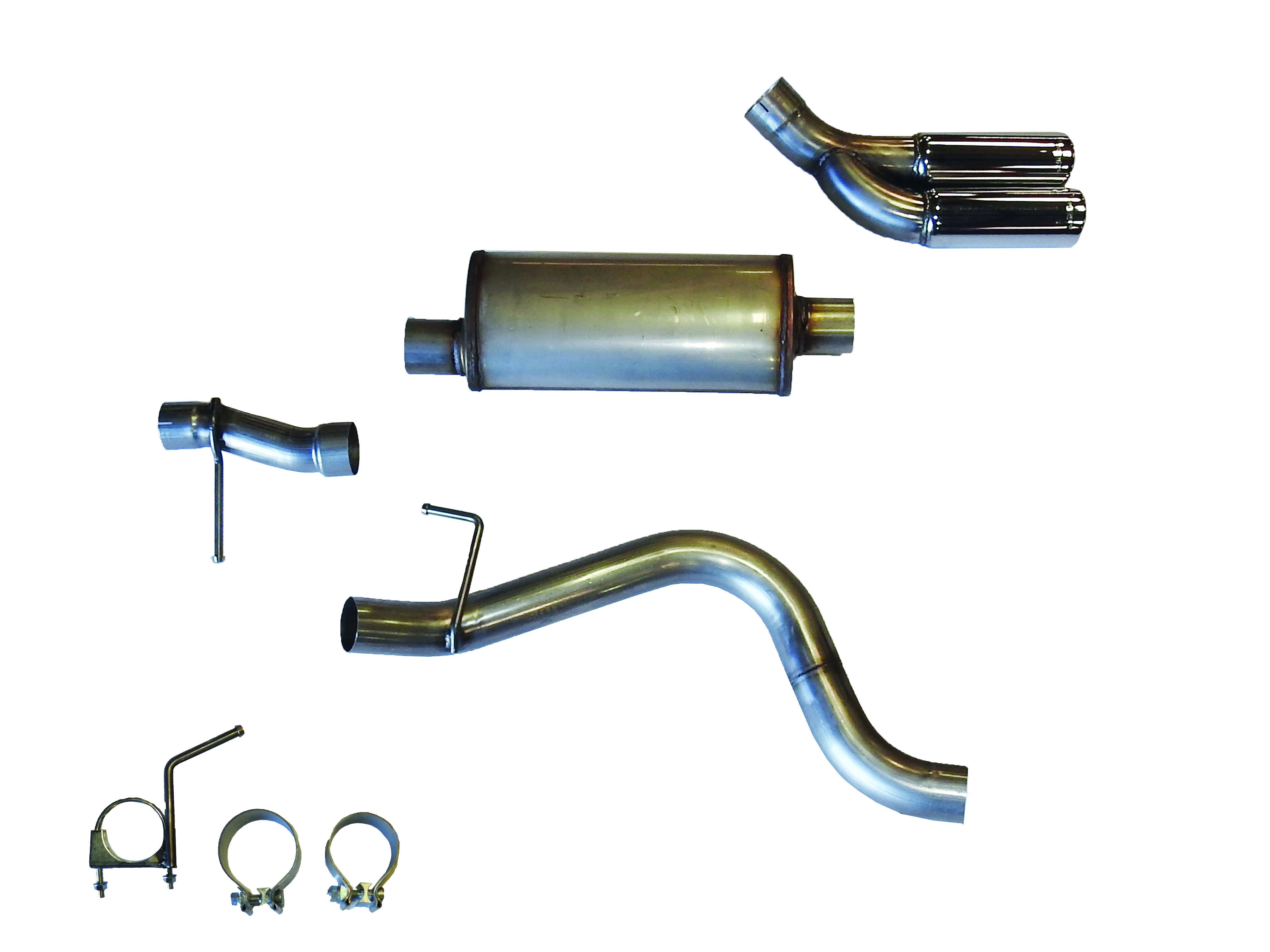 JBA 40-2545 - 19-20 Ford Ranger 2.3L 409SS Pass Side Dual Exit Cat-Back Exhaust JBA 40-2545 - 19-20 Ford Ranger 2.3L 409SS Pass Side Dual Exit Cat-Back Exhaust