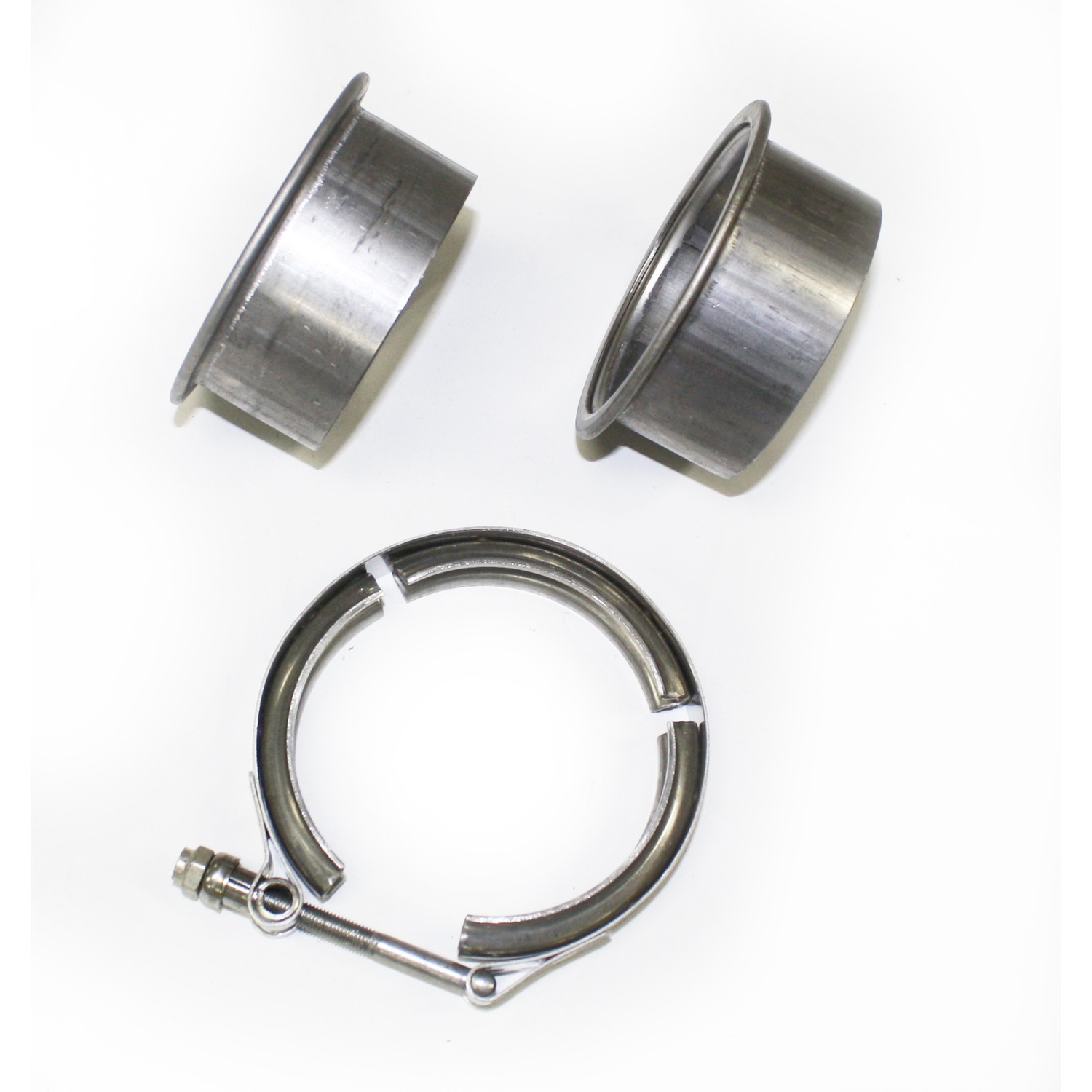 JBA VB30 - 3in Stainless Steel V-Band Clamp & Flanges