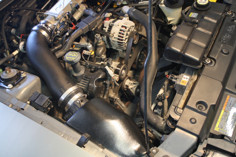 JLT RAI2-FMG-9604 - 96-04 Ford Mustang GT Black Textured Ram Air Intake Kit w/Red Filter