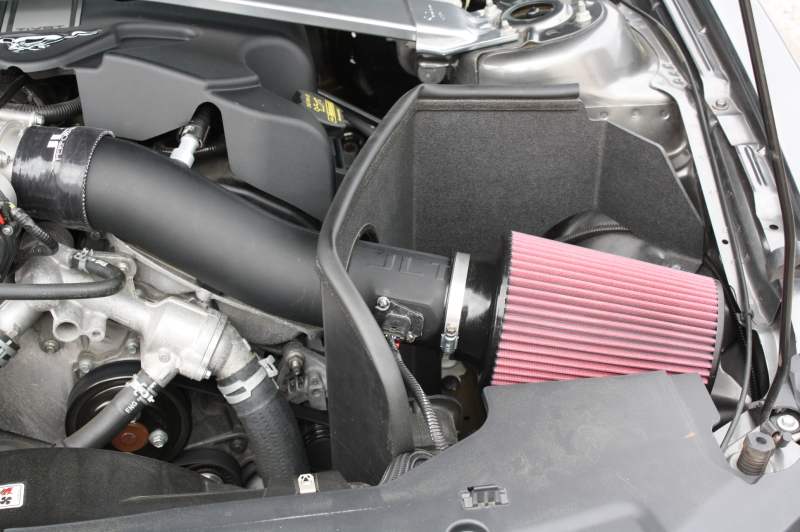 JLT CAI-FMV6-11 - 11-14 Ford Mustang V6 Black Textured Cold Air Intake Kit w/Red Filter
