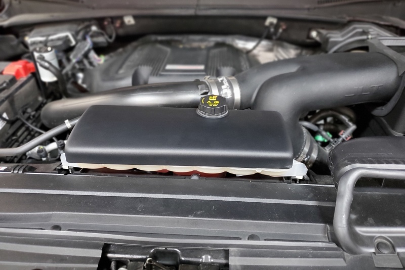 JLT JLTCTC-F150-15 - 15-19 Ford F-150/Raptor Black Textured Coolant Tank Cover