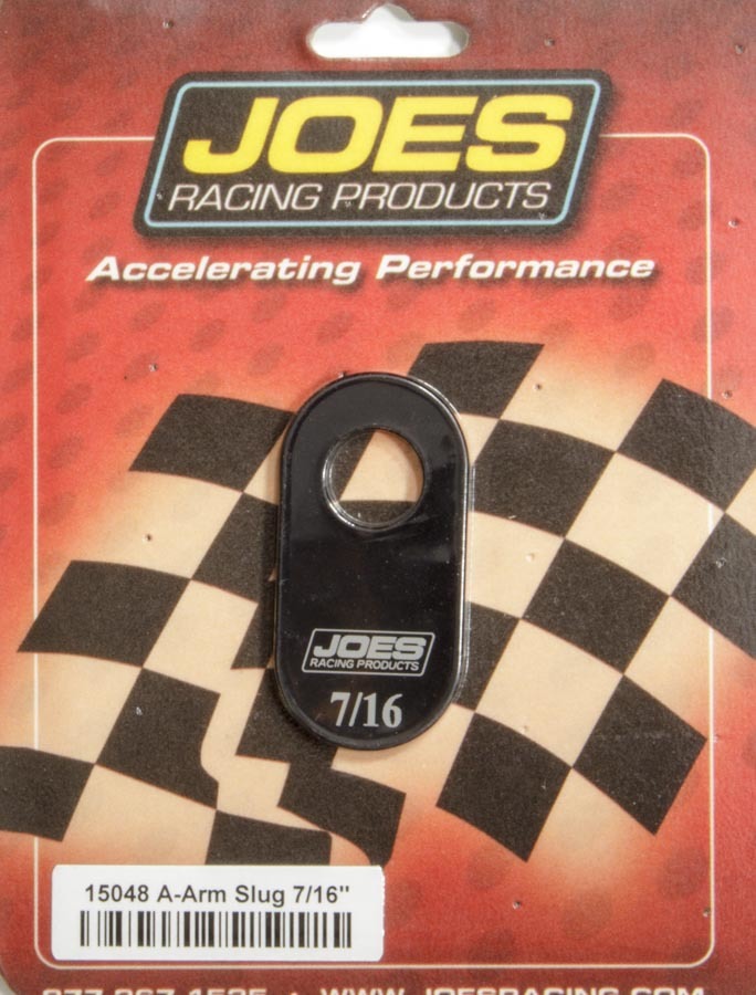 Joes Racing Products 15048 - Control Arm Caster Slug - 1/2 in ID Hole - 7/16 Offset - Aluminum - Black Anodized - Joes Slotted Upper Control Arms - Each Joes Racing Products 15048 - Control Arm Caster Slug - 1/2 in ID Hole - 7/16 Offset - Aluminum - Black Anodized - Joes Slotted Upper Control Arms - Each