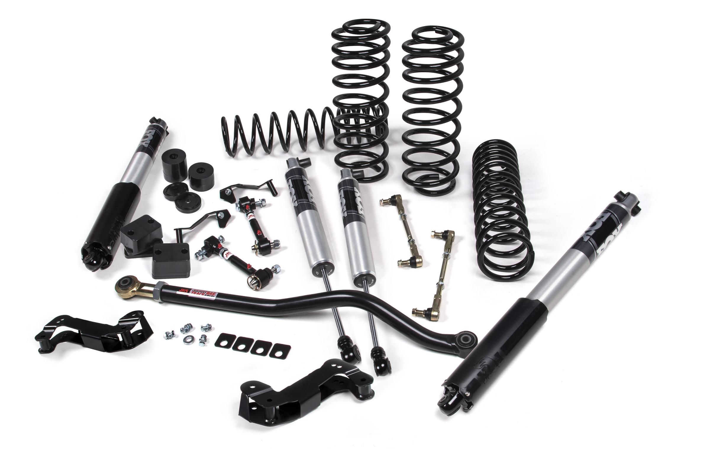 JKS JSPEC138PS - 2018-2024 Jeep Wrangler JL J-Kontrol 2.5 Inch Lift Kit 4 Door w/Fox 2.5 Performance Series Shocks HD Rate Coils JSPEC