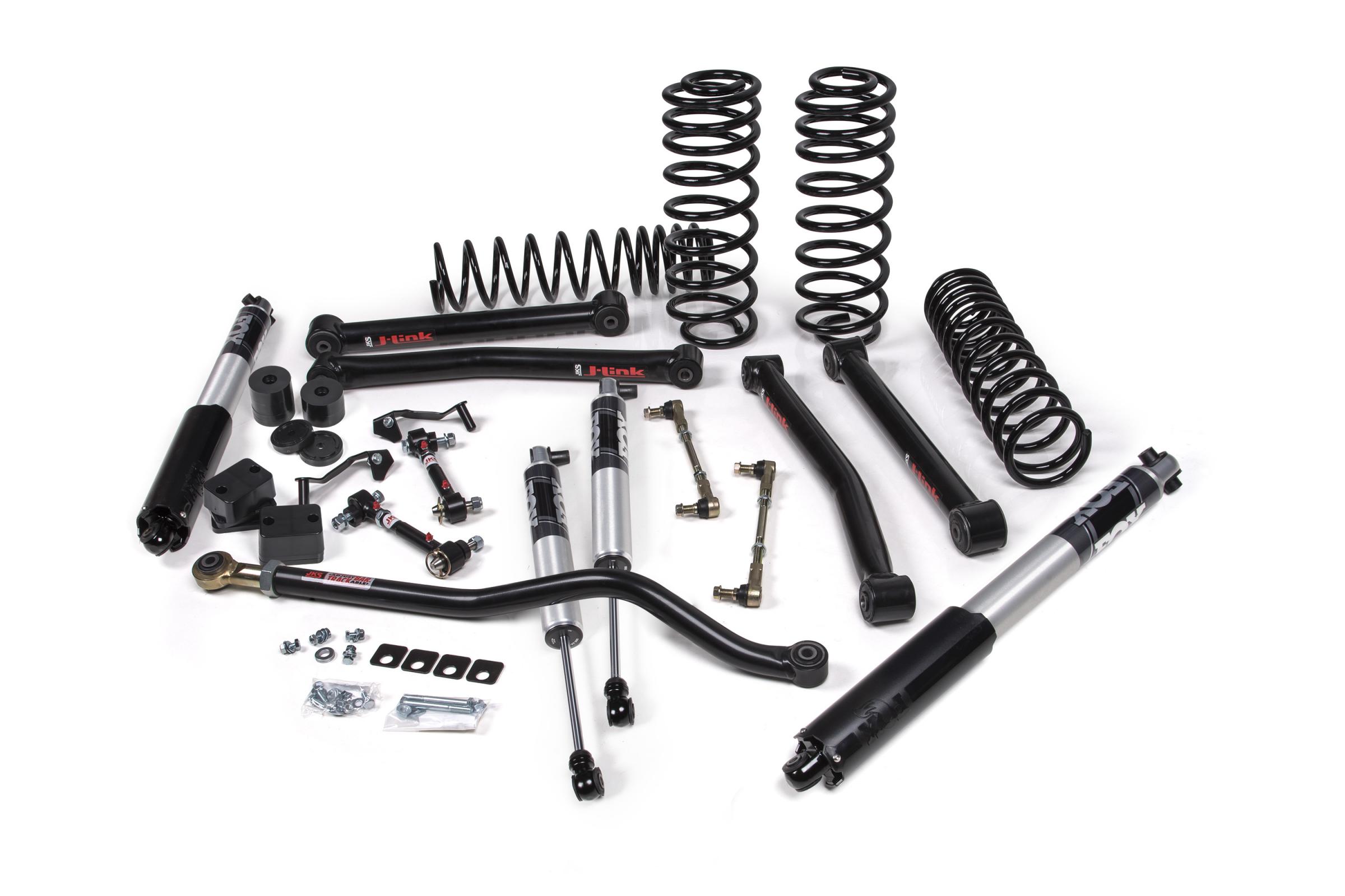 JKS JSPEC121PS - 2018-2024 Jeep Wrangler JL J-Konnect 2.5 Inch Lift Kit 4 Door w/Fox 2.5 Performance Series Shocks Standard Rate Coils JSPEC
