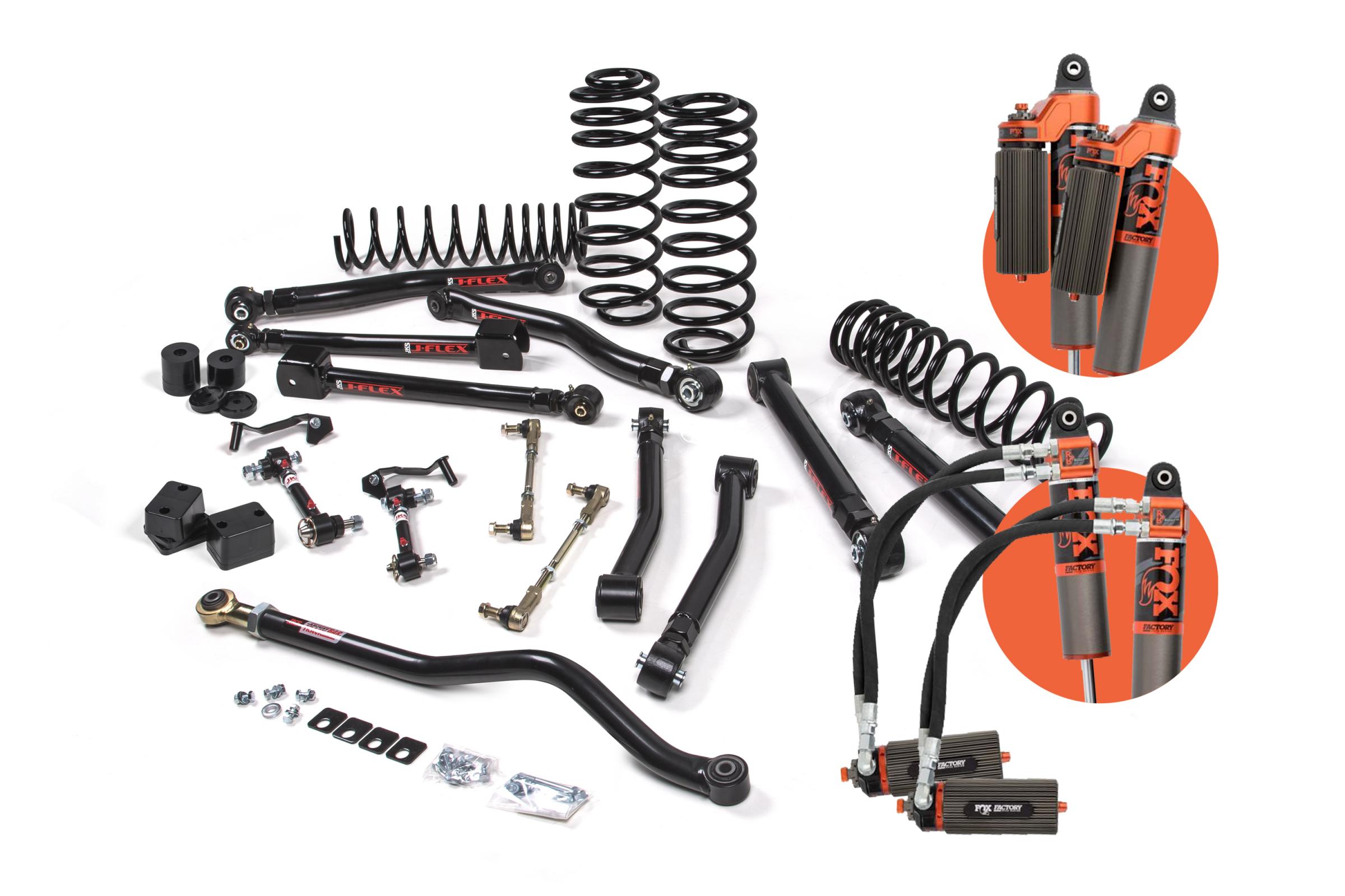 JKS JSPEC169FRS - 18-24 Jeep Wrangler JL J-Krawl 2.5 Inch 4 Door w/Fox 3.0 Factory Race Series IBP Shocks Diesel JSPEC