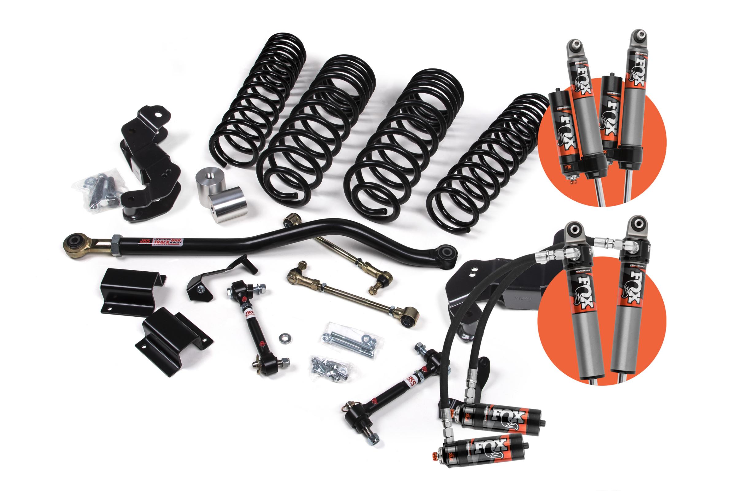 JKS JSPEC176PES - 2020-2023 Jeep Gladiator JT 4WD 3-3.5 Inch J-Kontrol Suspension Lift Kit 1.5-2 Inch Rear w/ Fox 2.5 Performance Elite Shocks JSPEC