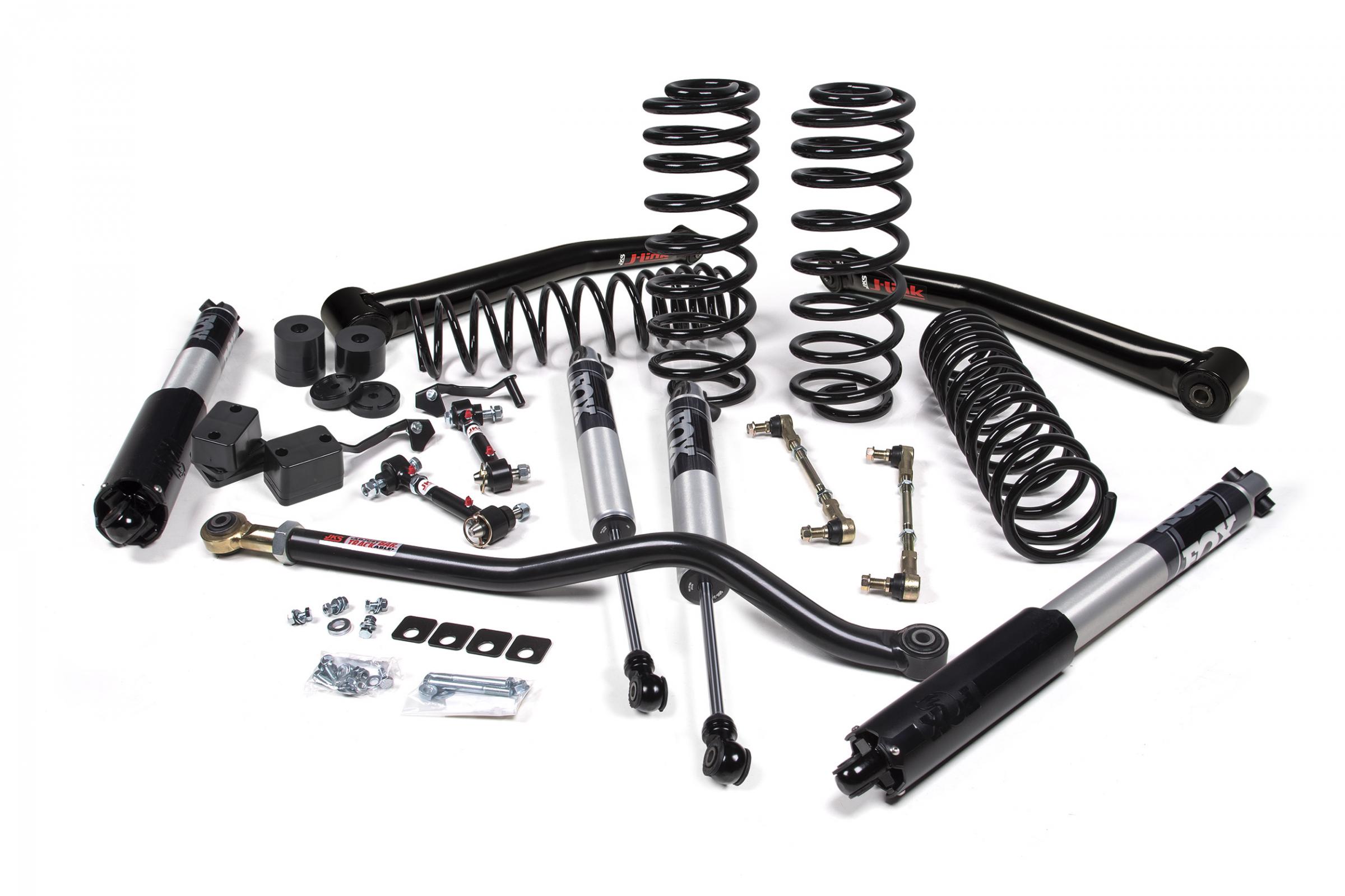 JKS JSPEC177PS - 2018-2024 Jeep Wrangler JL 1.5 Inch Suspension Lift Kit 1 Inch Rear Coil Spring w/ J-link arms Fox 2.5 Performance Series Shocks JSPEC