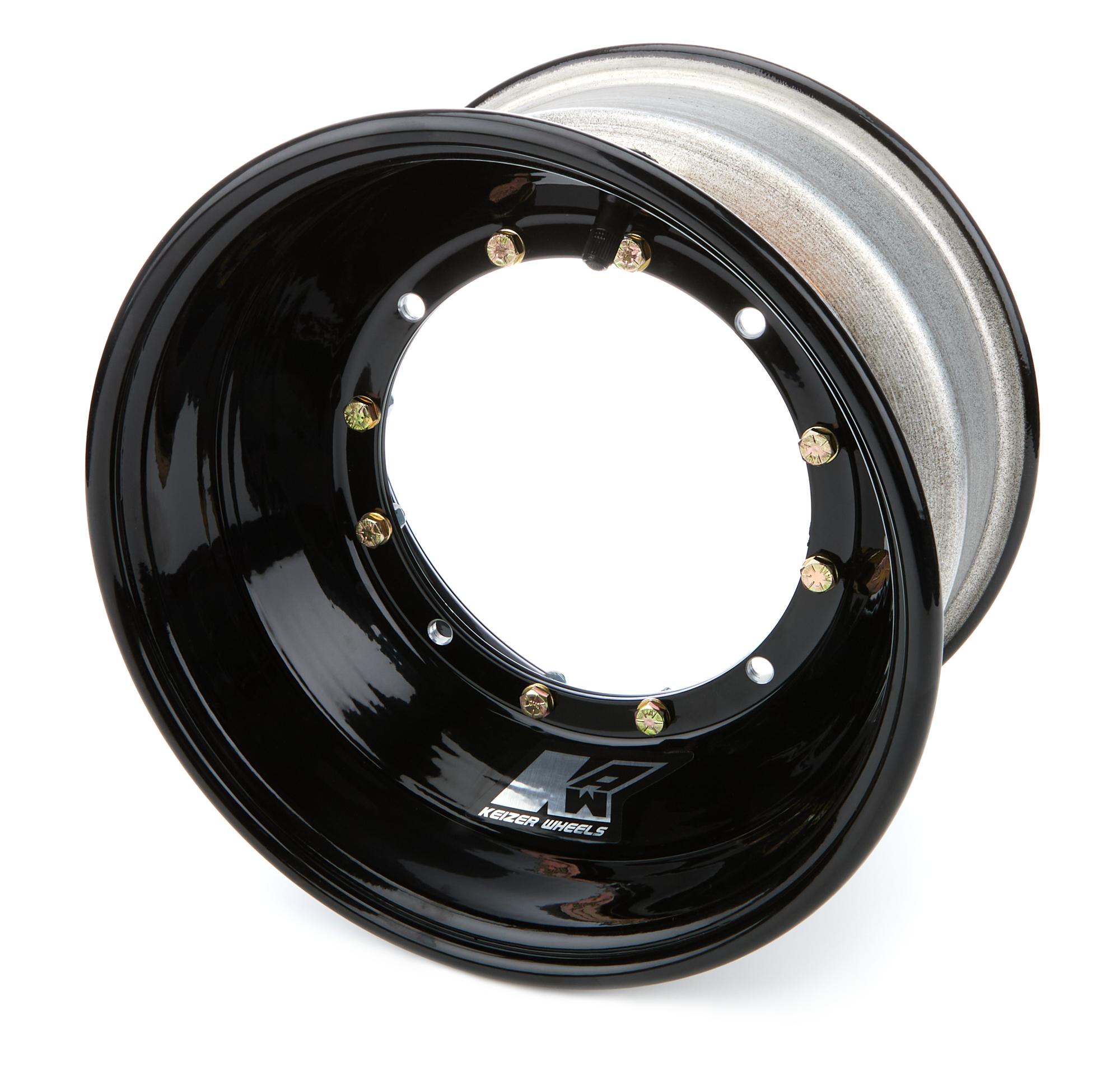 Keizer Aluminum Wheels 1063BCB - Wheel 4-Pin 10x6 3in BS Black Brake Bell