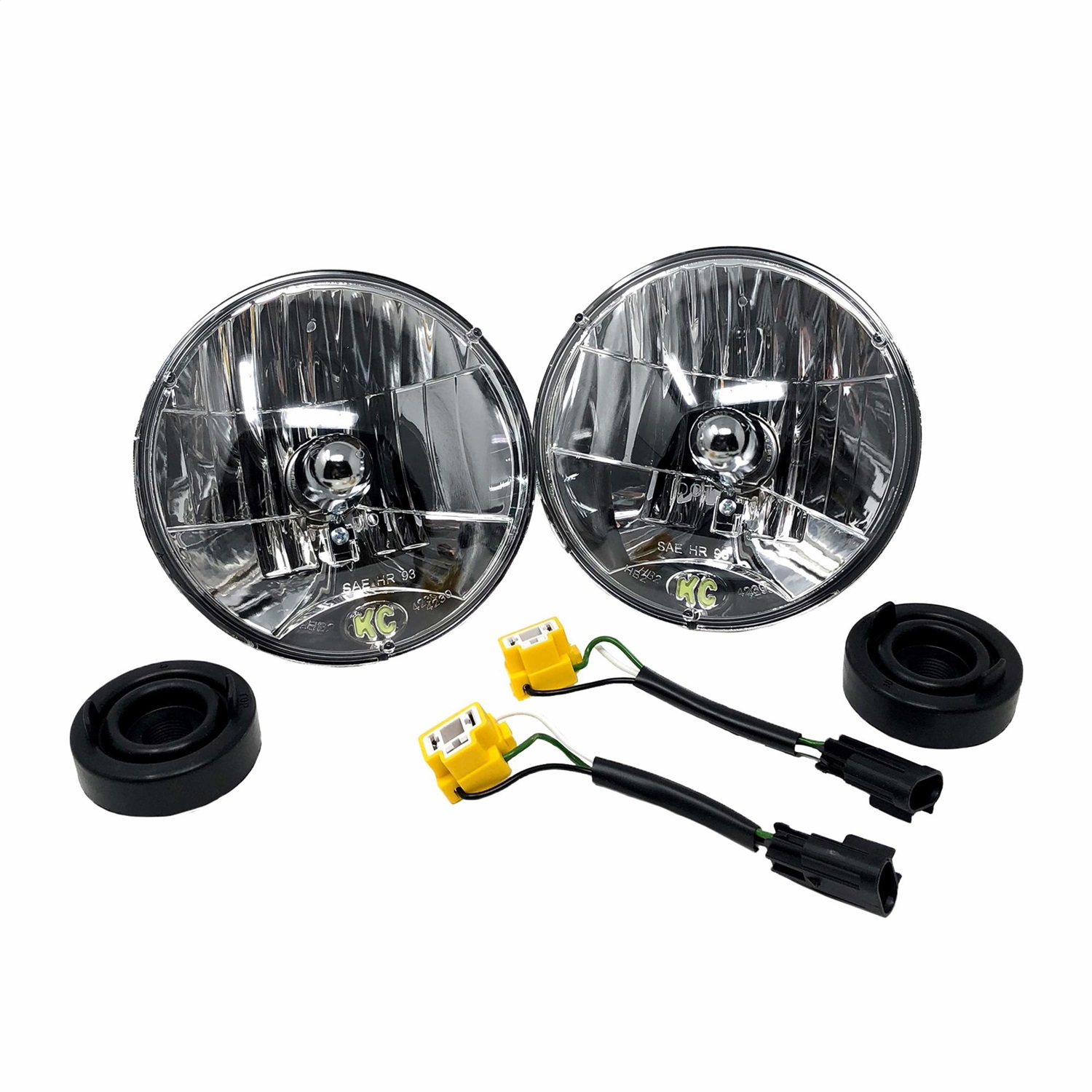 KC HiLiTES 42302 - 07-18 Jeep JK H4 Headlight Conversion Kit - DOT Apprv./Incl. H13 to H4 Connectors (Pair) KC HiLiTES 42302 - 07-18 Jeep JK H4 Headlight Conversion Kit - DOT Apprv./Incl. H13 to H4 Connectors (Pair)