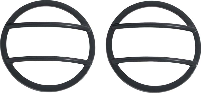 Kentrol 50014 - Jeep JK Fog Light Cover Pair 07-18 Wrangler JK Powdercoat Black