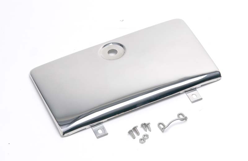 Kentrol 30526 - Jeep CJ Glove Box Door Use with OE Key Lock 72-86 CJ Polished Silver
