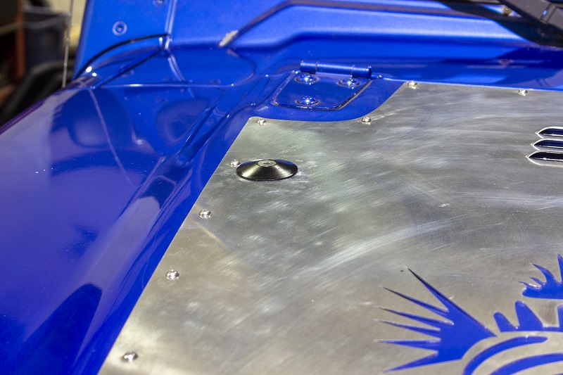 Kentrol 30723 - Jeep Wrangler Hood Bumper Deletes For 97-19 Wrangler JK/TJ Polished Stainless Steel