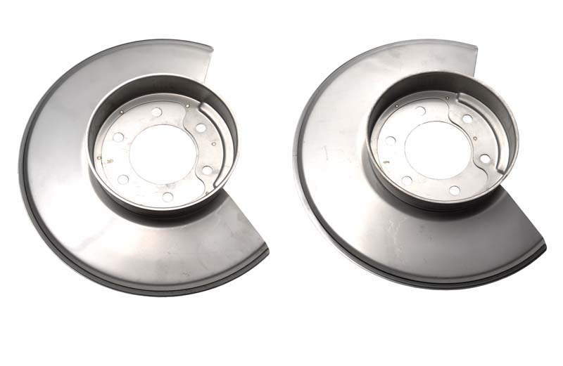 Kentrol 30502 - Jeep CJ Disc Brake Dust Cover Pair 78-86 CJ Polished Silver
