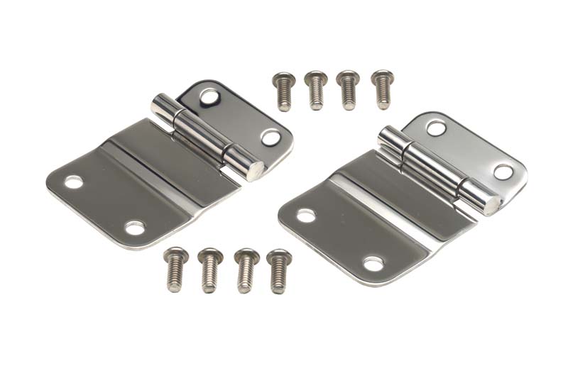 Kentrol 30419 - Jeep CJ Tailgate Hinge Pair 76-86 CJ7 Polished Silver Kentrol 30419 - Jeep CJ Tailgate Hinge Pair 76-86 CJ7 Polished Silver