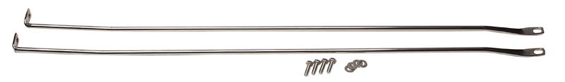 Kentrol 30529 - Jeep TJ Strut Rod Kit 97-06 Wrangler TJ Polished Silver Kentrol 30529 - Jeep TJ Strut Rod Kit 97-06 Wrangler TJ Polished Silver