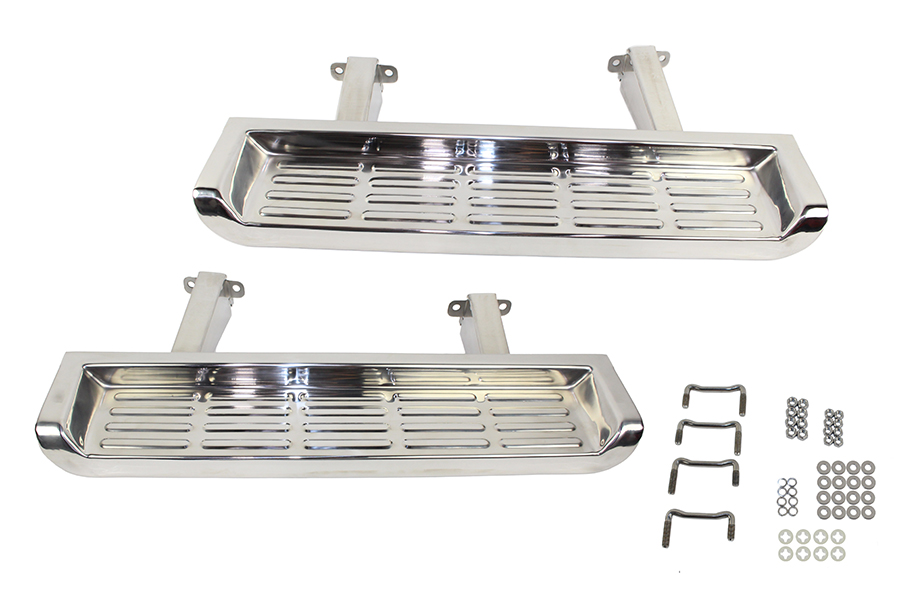 Kentrol 30518 - Jeep TJ Side Steps Pair TJ - 2001-06 Polished Silver