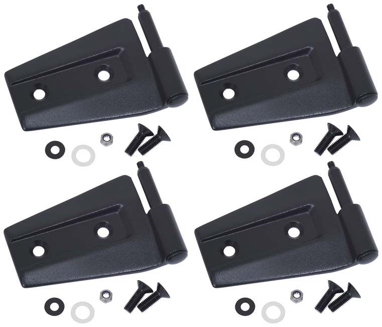 Kentrol 80575 - Jeep JK Door Hinge Set 4 Pieces 2 Door 07-18 Wrangler JK Textured Black