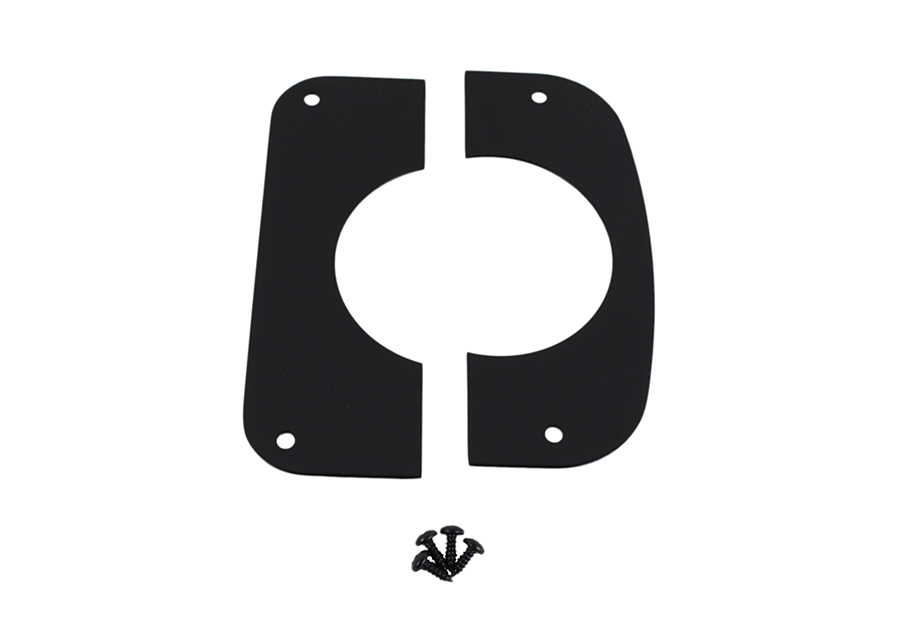 Kentrol 50426 - Jeep CJ Column Cover 76-86 CJ Powdercoat Black