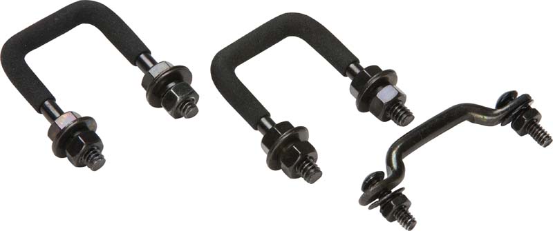 Kentrol 50411 - Jeep CJ Windshield Tie Down Kit 55-86 CJ Powdercoat Black
