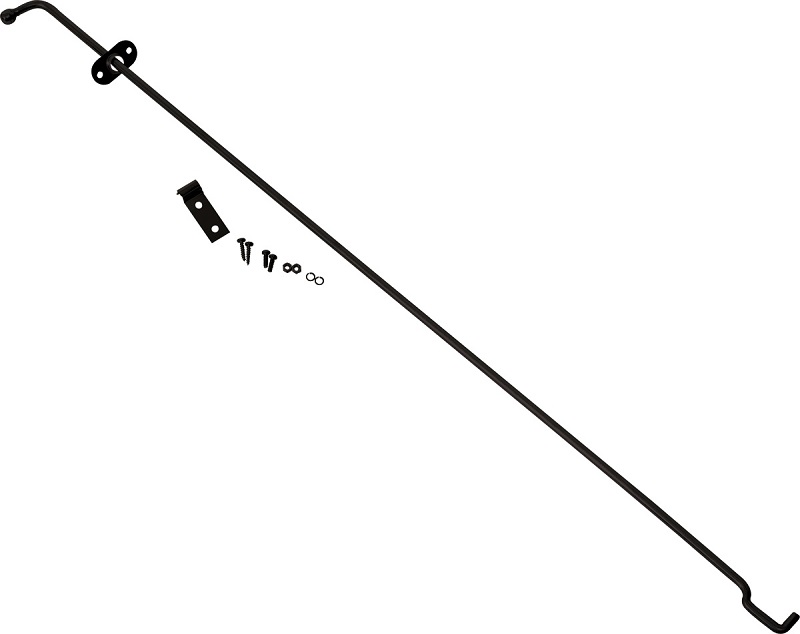 Kentrol 50523 - Jeep TJ Hood Prop Rod 97-06 Wrangler TJ Powdercoat Black