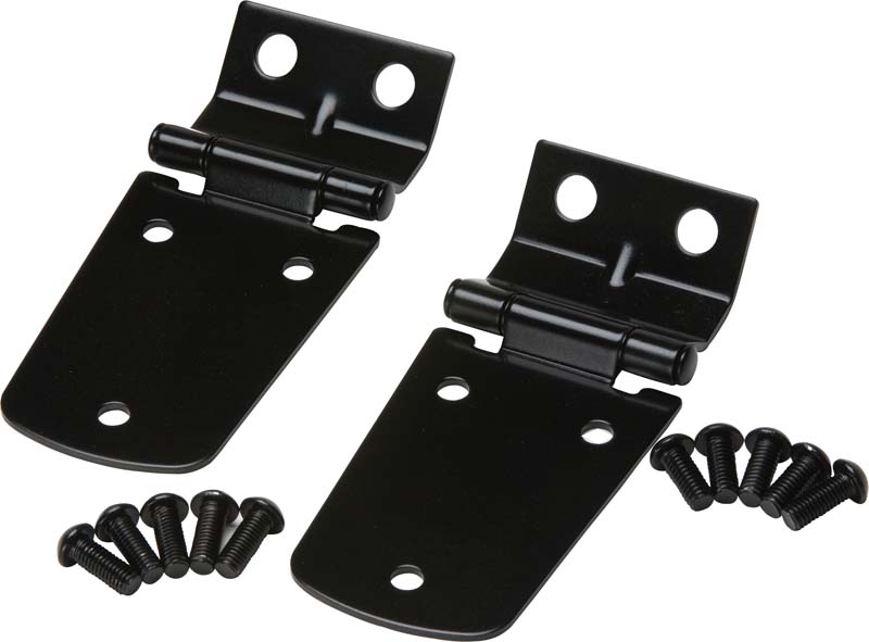 Kentrol 50476 - Jeep TJ Hood Hinge Pair 97-06 Wrangler TJ Powdercoat Black