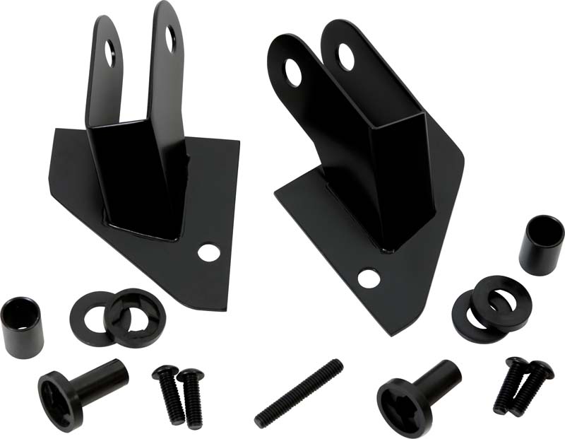 Kentrol 50533 - Jeep YJ Mirror Relocation Bracket Pair 87-95 Wrangler TJ Powdercoat Black