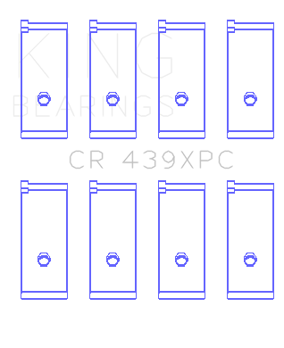 King Engine Bearings CR 439XPC.026 - CONNECTING ROD BEARING SET For HONDA 4, B18A1/B18B1