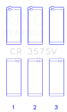 King Engine Bearings CR 357SV - CONNECTING ROD BEARING SET For MINI COOPER B38A15M0 King Engine Bearings CR 357SV - CONNECTING ROD BEARING SET For MINI COOPER B38A15M0