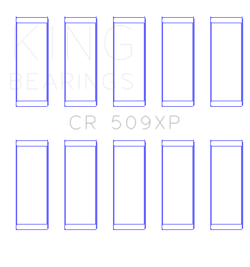 King Engine Bearings CR 509XP - CONNECTING ROD BEARING SET For FORD ST 2.5L TURBO HYDA