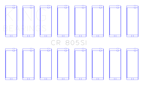 King Engine Bearings CR 805SI 010 - CONNECTING ROD BEARING SET For CHRYSLER 273CI 318CI 340CI 360CI King Engine Bearings CR 805SI 010 - CONNECTING ROD BEARING SET For CHRYSLER 273CI 318CI 340CI 360CI