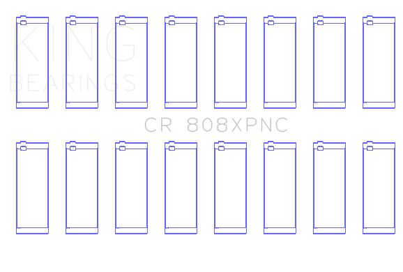 King Engine Bearings CR 808XPNC - Rod Bearing Set - Coated BBC King Engine Bearings CR 808XPNC - Rod Bearing Set - Coated BBC