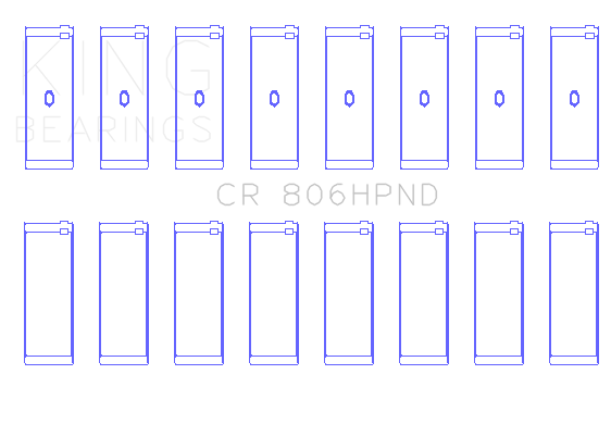 King Engine Bearings CR 806HPND 001 - CONNECTING ROD BEARING SET For CHRYSLER 361CI 383CI