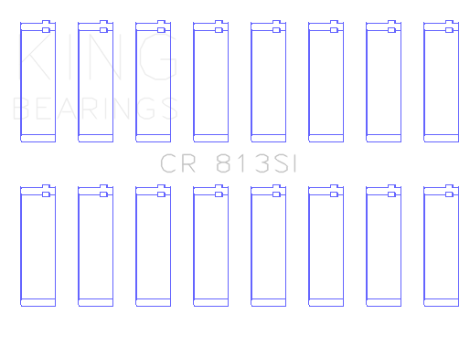 King Engine Bearings CR 813SI 040 - CONNECTING ROD BEARING SET For FORD 351CI, 400CI