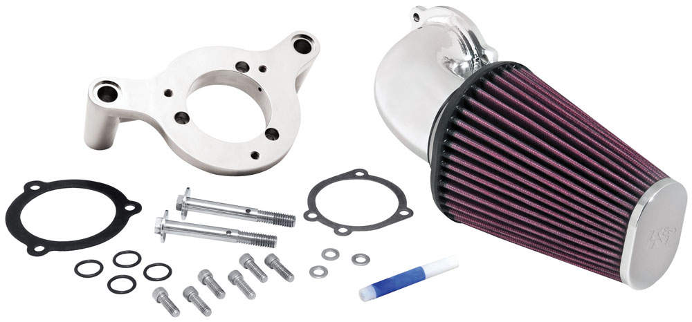 K&N 57-1125P - 01-14 Harley Davidson Softail/DYNA FL Performance Intake Kit K&N 57-1125P - 01-14 Harley Davidson Softail/DYNA FL Performance Intake Kit