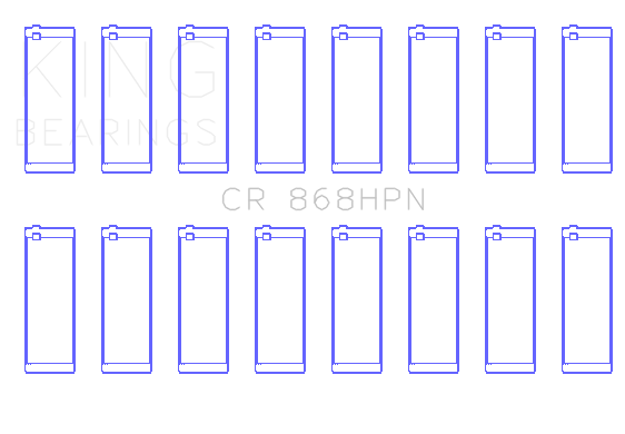 King Engine Bearings CR 868HPN - Rod Bearing Set - Ford 4.6L/5.4L King Engine Bearings CR 868HPN - Rod Bearing Set - Ford 4.6L/5.4L