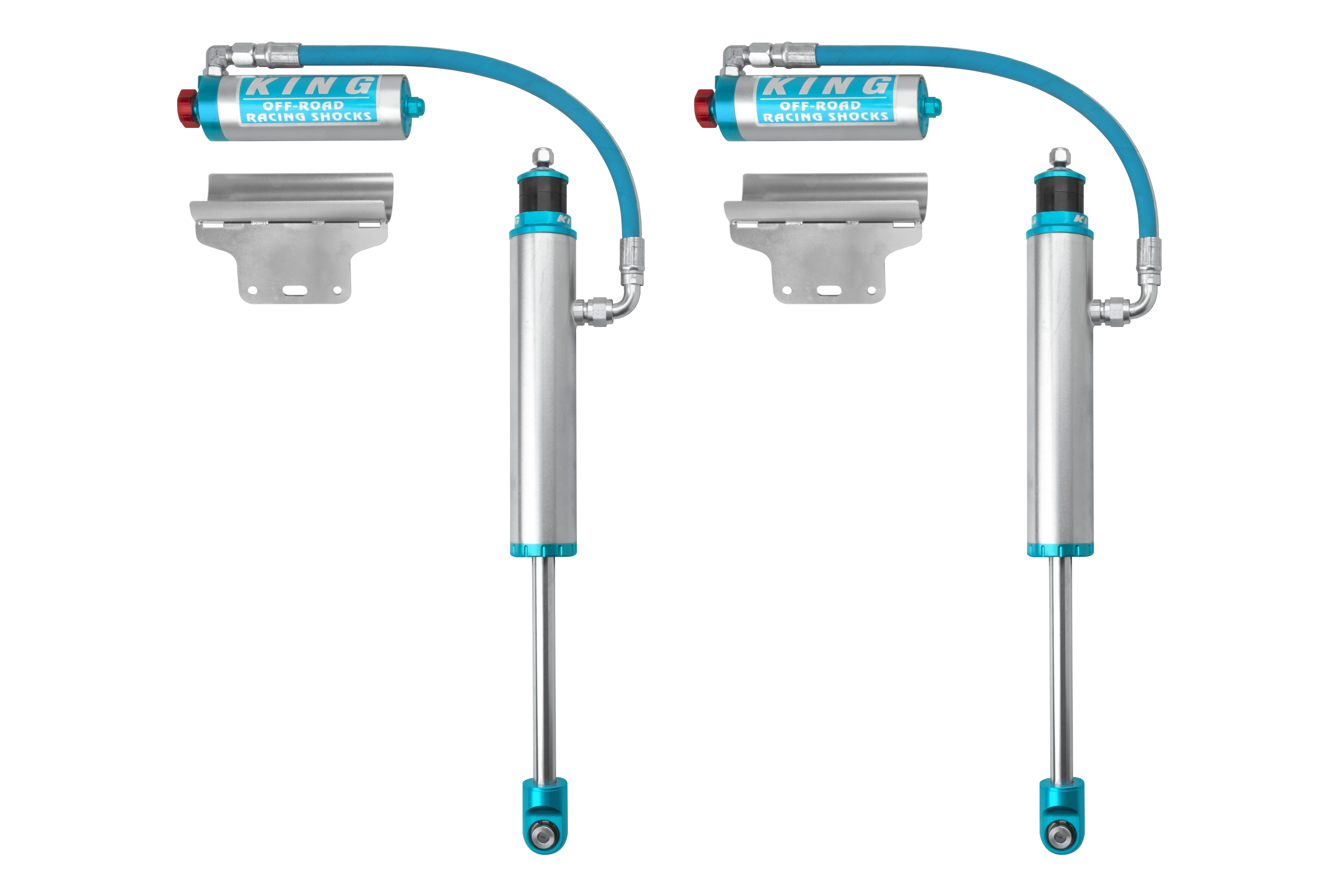 King Shocks 25001-121A - 2005+ Toyota Tacoma (6 Lug) Rear 2.5 Dia Remote Reservoir Shock w/Adjuster (Pair)